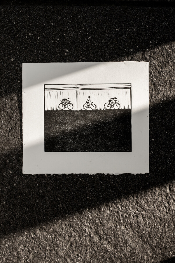 Rysunek - rowerzyści