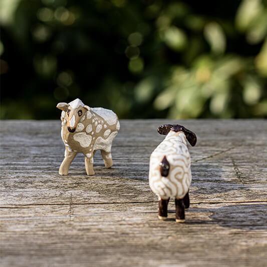 Figurki - dwie owieczki